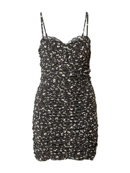 Misspap Rochie Ditsy bej / crem negru