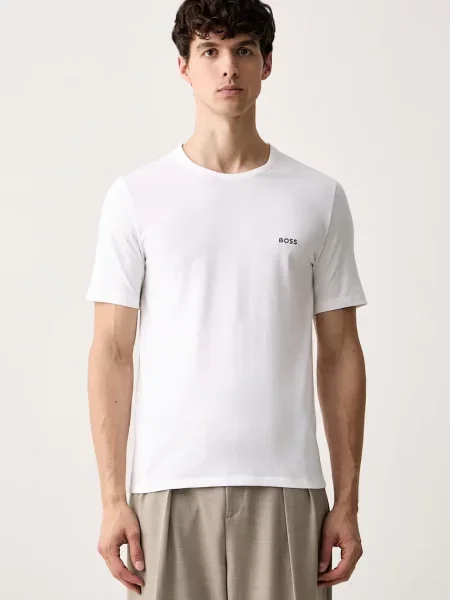 BOSS tričko pánske TShirtRN 3P Classic biela