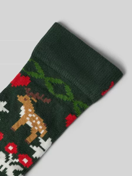 Skarpety z nadruk z logo model Reindeer Love' Happy Socks