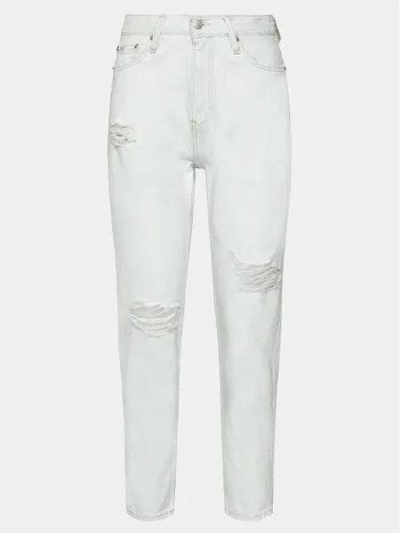 Calvin Klein Jeans Blugi Mom Jean Mom Fit albastru