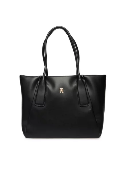 TOMMY HILFIGER Nakupovalna torba Essential' črna