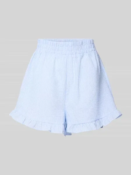 Szorty o kroju relaxed fit z fakturowanym wzorem model ‘Sonja’ A-view