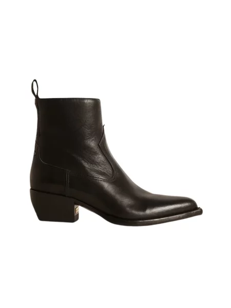 Botki Golden Goose skórzane czarne