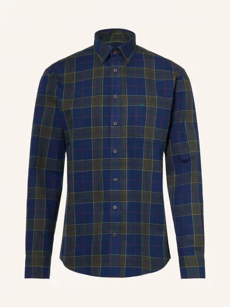 Fynch-Hatton Košile Regular Fit tmavě modrá khaki červená