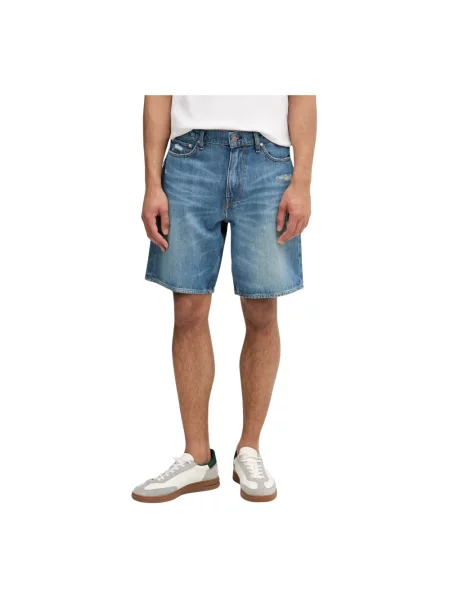 Szorty jeansowe Guess niebieskie