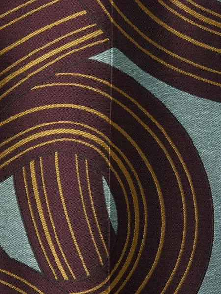 Pantaloni La Doublej din jacard albastru