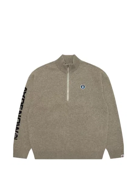 Pulover Aape By A Bathing Ape cu imagine gri