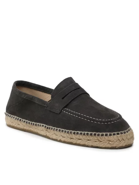 Espadrile Manebi Loafers Espadrilles W L0 Carbon Grey siva