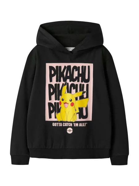 NAME IT Μπλούζα φούτερ NKFAdema Pokemon κίτρινο / ρόδινο / έντονο κόκκινο μαύρο