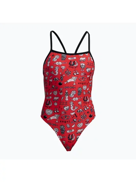 Costum de baie întreg pentru femei Funkita Single Strength One Piece scribbles
