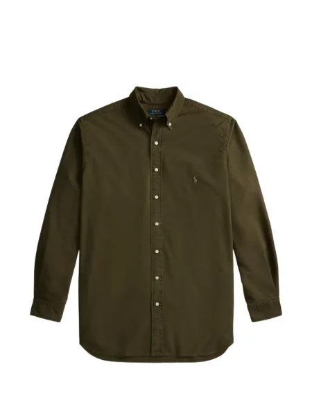 Tricou polo Polo Ralph Lauren din țesătură twill în carouri cu autograf albastru