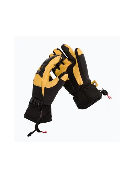 Кожаные перчатки Level желтые