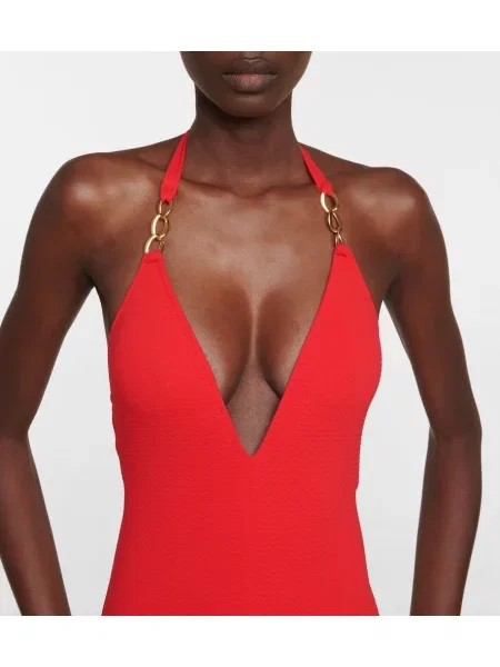 Costum de baie Melissa Odabash cu gât halter roșu