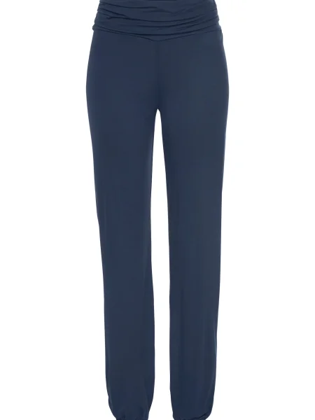 BUFFALO Pantaloni largi / verde petrol albastru