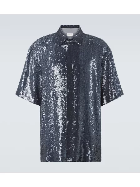 Cămașă Dries Van Noten albastru