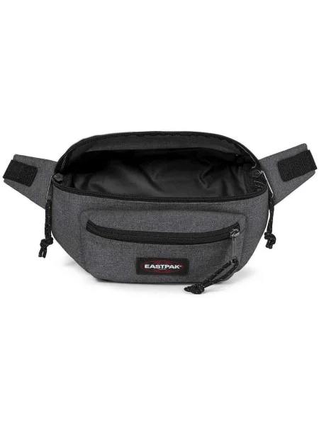 EASTPAK Borsetă Doggy gri bazalt / gri închis / roșu / alb negru