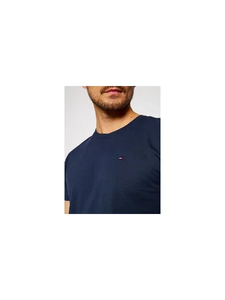 Tommy Jeans Póló Slim Fit sötétkék