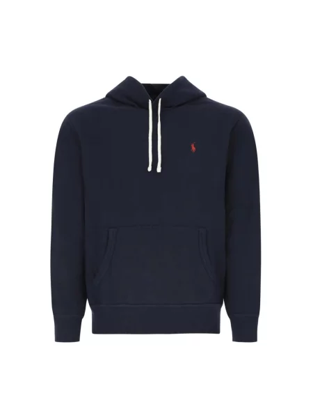 Bluza z kapturem Polo Ralph Lauren polarowa z kapturem niebieska