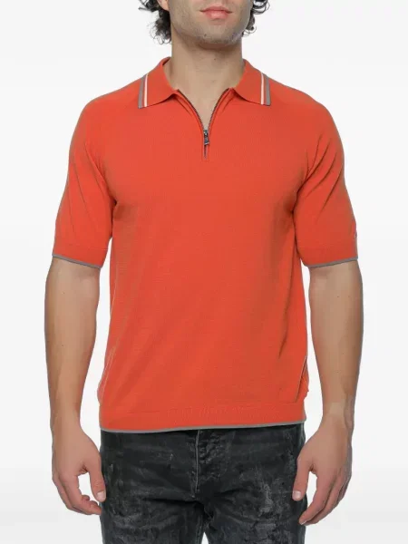 Tricou polo Armani Exchange portocaliu
