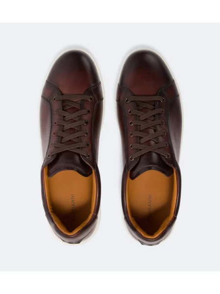 Sneakerși Magnanni din piele maro