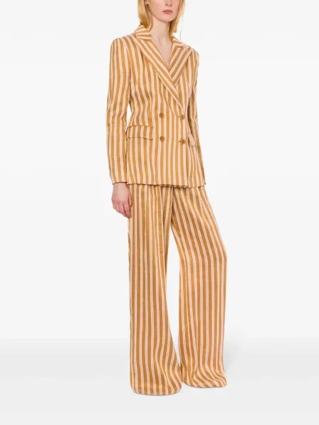 Pantaloni Alberta Ferretti cu dungi maro