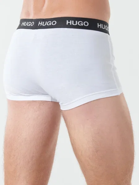 HUGO Boxeralsók piros / fekete fehér