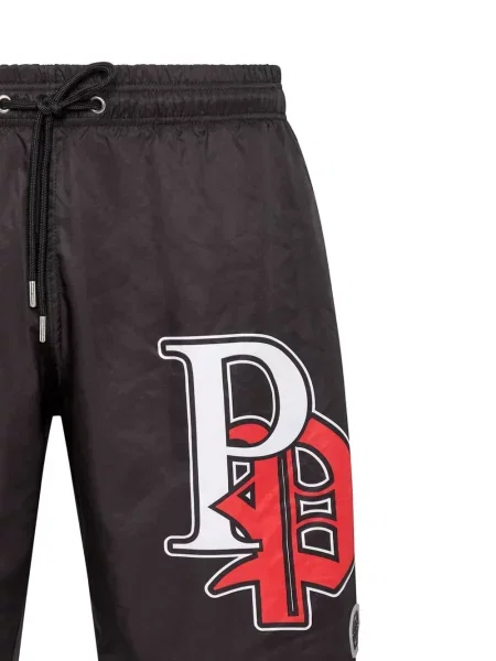 Spodní díl plavek Philipp Plein s potiskem černý