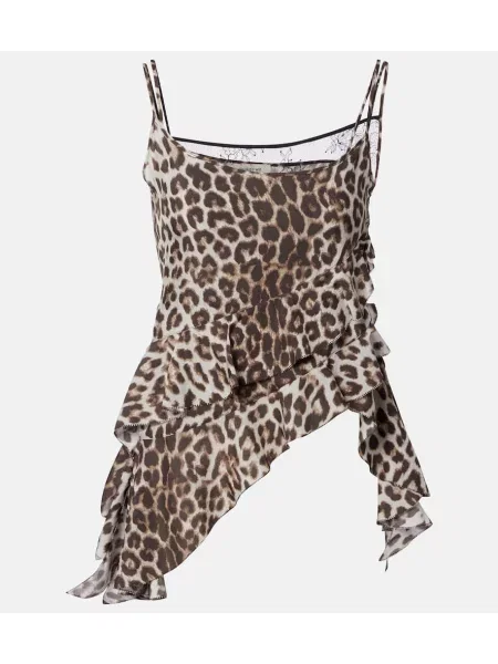 Maiou Jacques Wei de mătase cu imagine cu model leopard