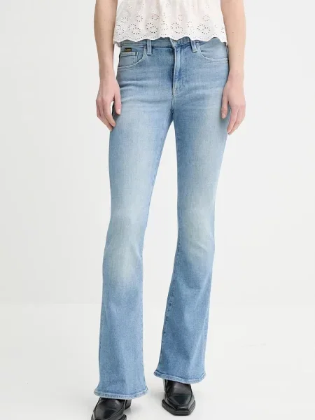 G-Star jeansy medium waist niebieskie