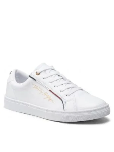 Tommy Hilfiger Sportcipő Signature Sneaker fehér