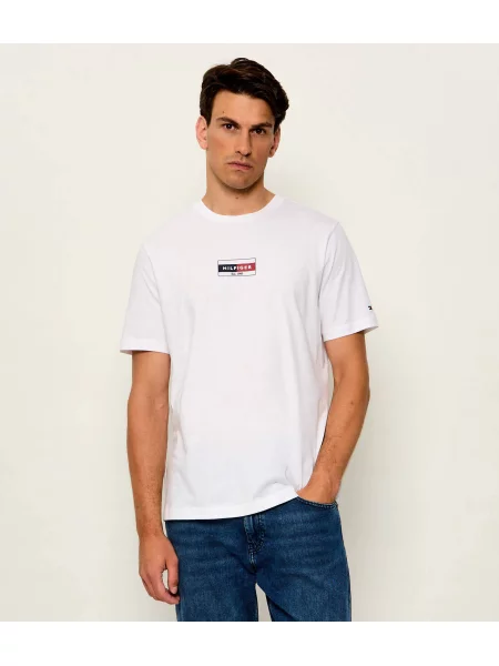 Tommy Hilfiger Tricou Brand Love alb