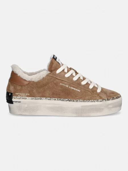 Crime London DISTRESSED PLATFORM кросівки замшеві