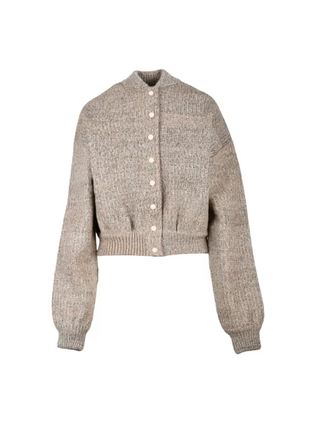 Kardigan Sportmax wełniany beżowy