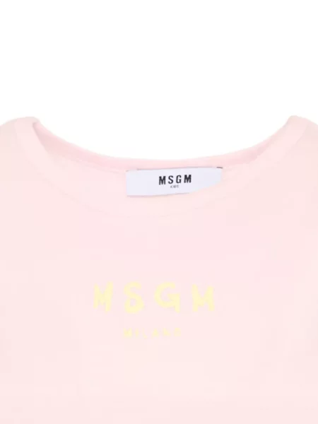 Koszulka dziecięca Msgm różowa