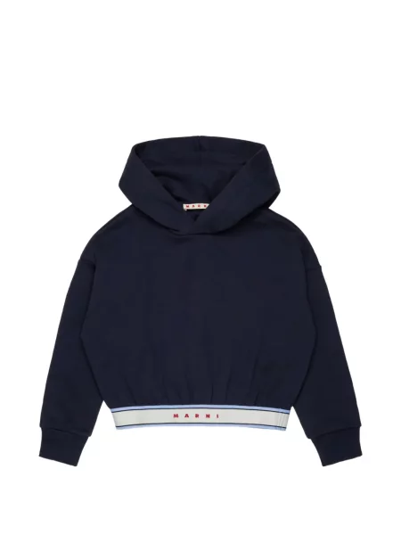 Bluza z kapturem dziecięca Marni niebieska