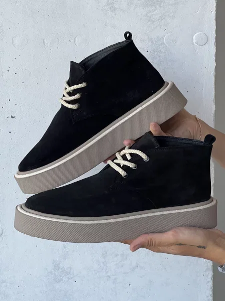 Замшевые ботинки Innoe черные