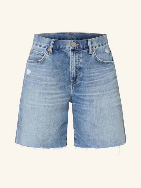 True Religion Džínové Šortky Leah denim blue modré