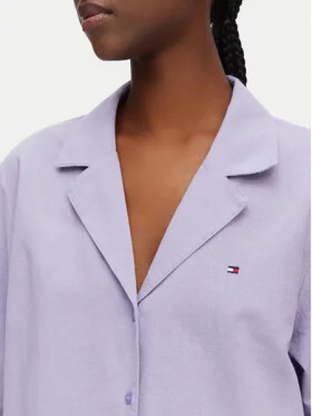 Pyžamo Tommy Hilfiger fialové
