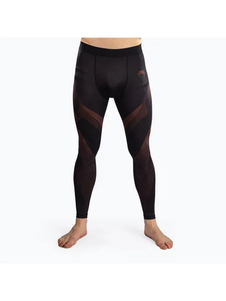 Legginsy treningowe Venum No-Gi Spats Black/Brown czarne