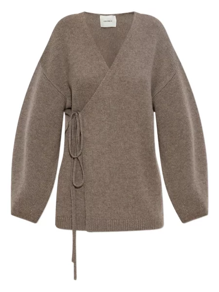 Cardigan Lisa Yang cu legături plic maro