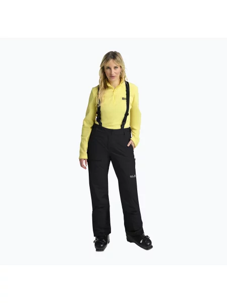 Pantaloni de schi pentru femei Jack Wolfskin Flowline Pro 2L Ins black negru