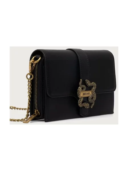 Just Cavalli torebka crossbody z imitacji skóry czarna