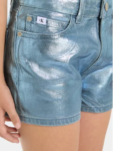 Calvin Klein Jeans Medžiaginiai šortai mėlyna