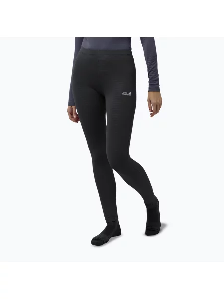 Pantaloni termoactivi pentru femei Jack Wolfskin Infinite Warm black negru