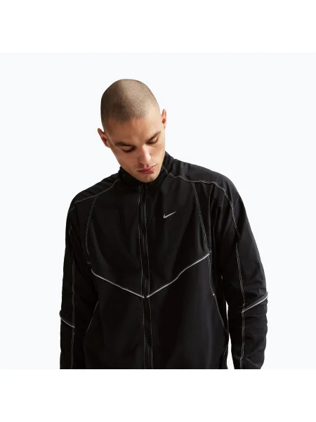 Geacă de alergare pentru bărbați Nike Retro Dri-Fit black/black/black negru