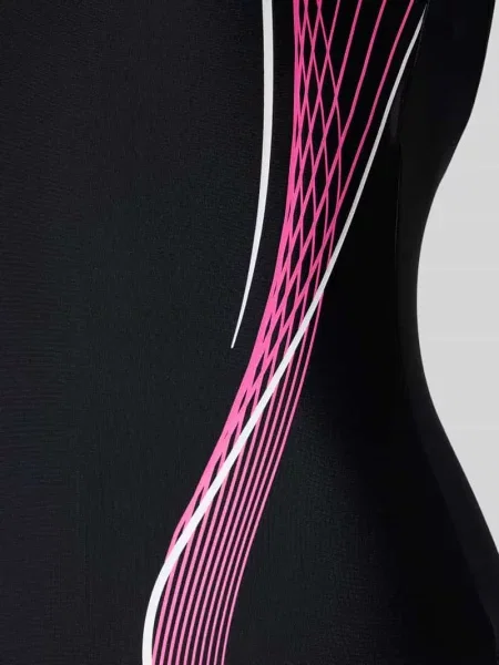 Kostium kąpielowy o kroju slim fit z nadrukiem z logo model Control' Arena