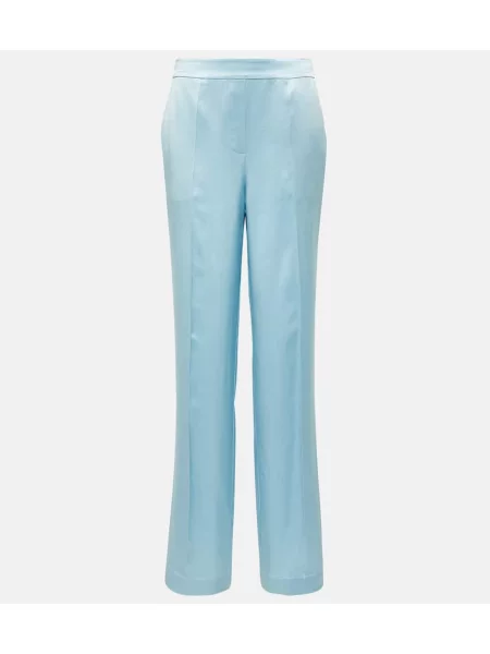 Pantaloni Joseph din satin albastru