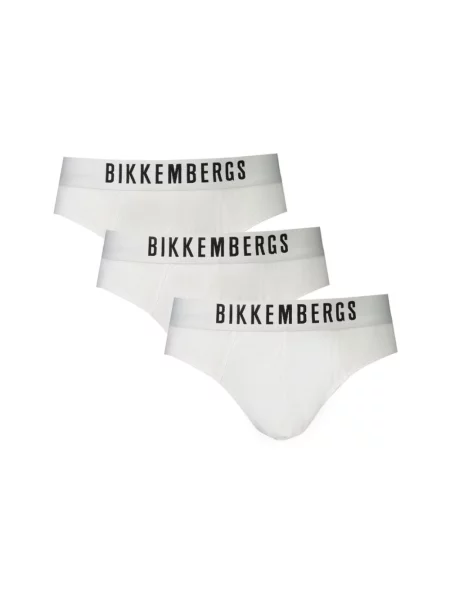 Pasek Bikkembergs z elastyczną talią biały
