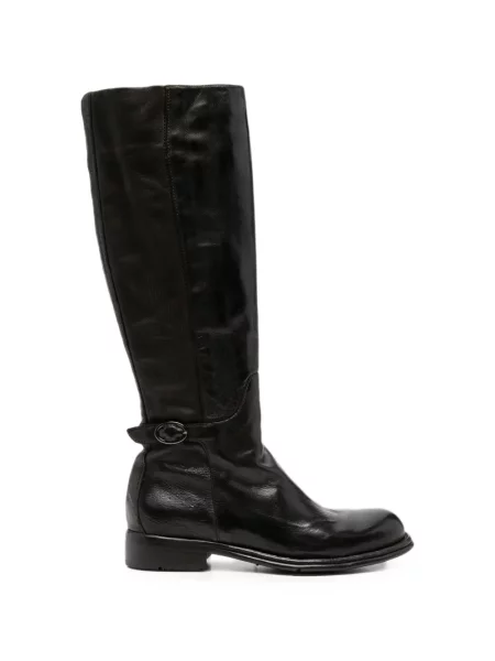 Botine Lemargo din piele cu cataramă maro
