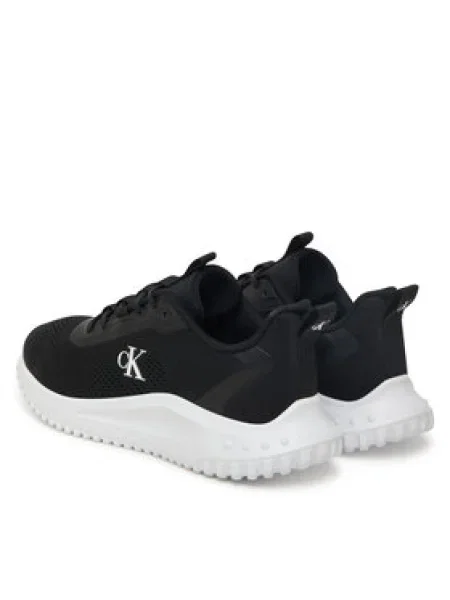 Dámske topánky Calvin Klein Eva Runner Drawstring Mix MG black/bright white čierna
